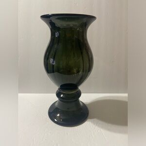 MCM Blenko Style 1957 Charcoal Art Glass Vase By Wayne Husted
